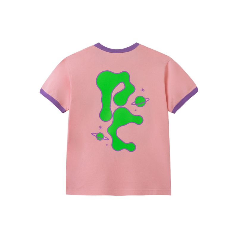 Universe Ringer Tee - Soft Pink