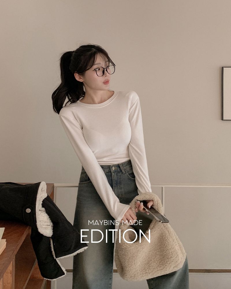MAYBINS（メイビンス）の「【MADE】Fleece Padded T-shirt（Tops）」