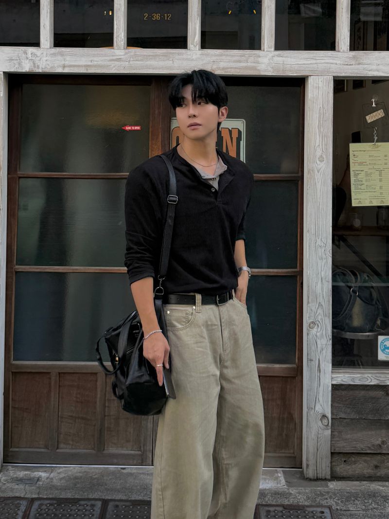 Baki herringbone balloon pants