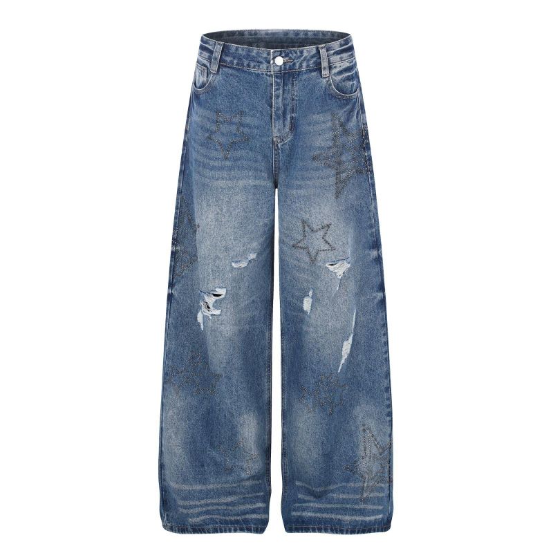 Cozy&Kitsch(コージーアンドキッチ)の「Auri Stud Star Wide Jeans(Pants)」