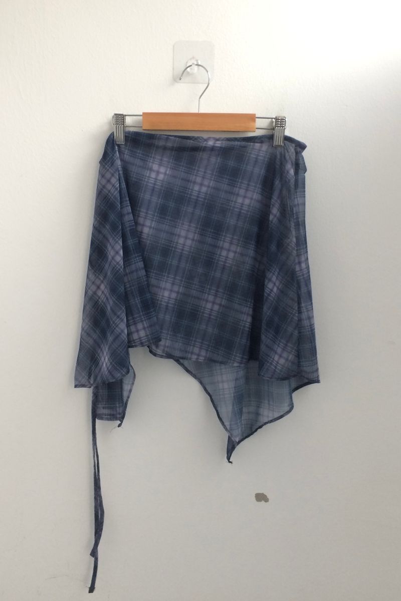 Misty Checkered Layered Skirt