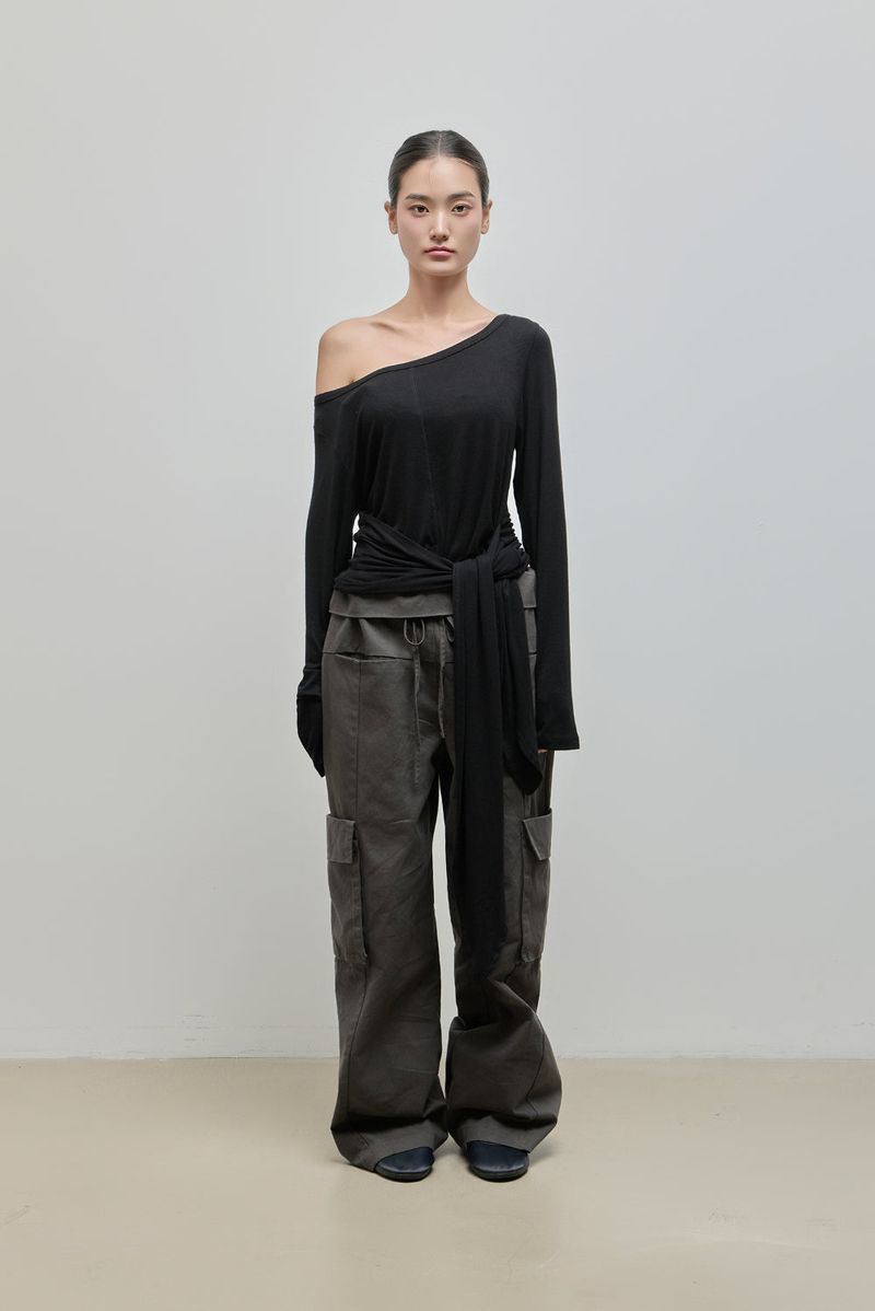 Fold Cargo Pants_Charcoal