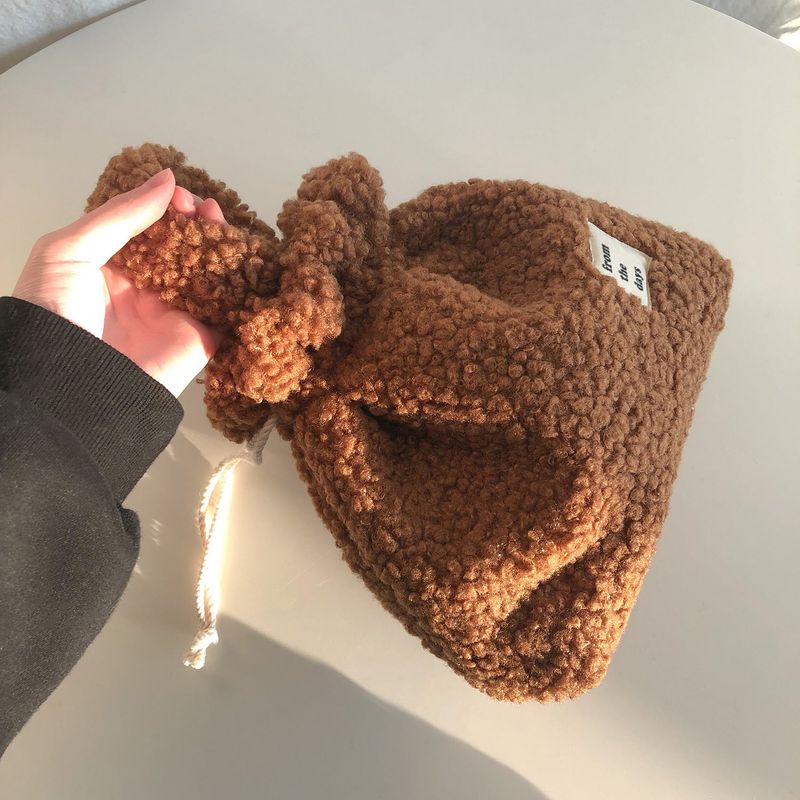 【MADE】Dumble fur string hand bag