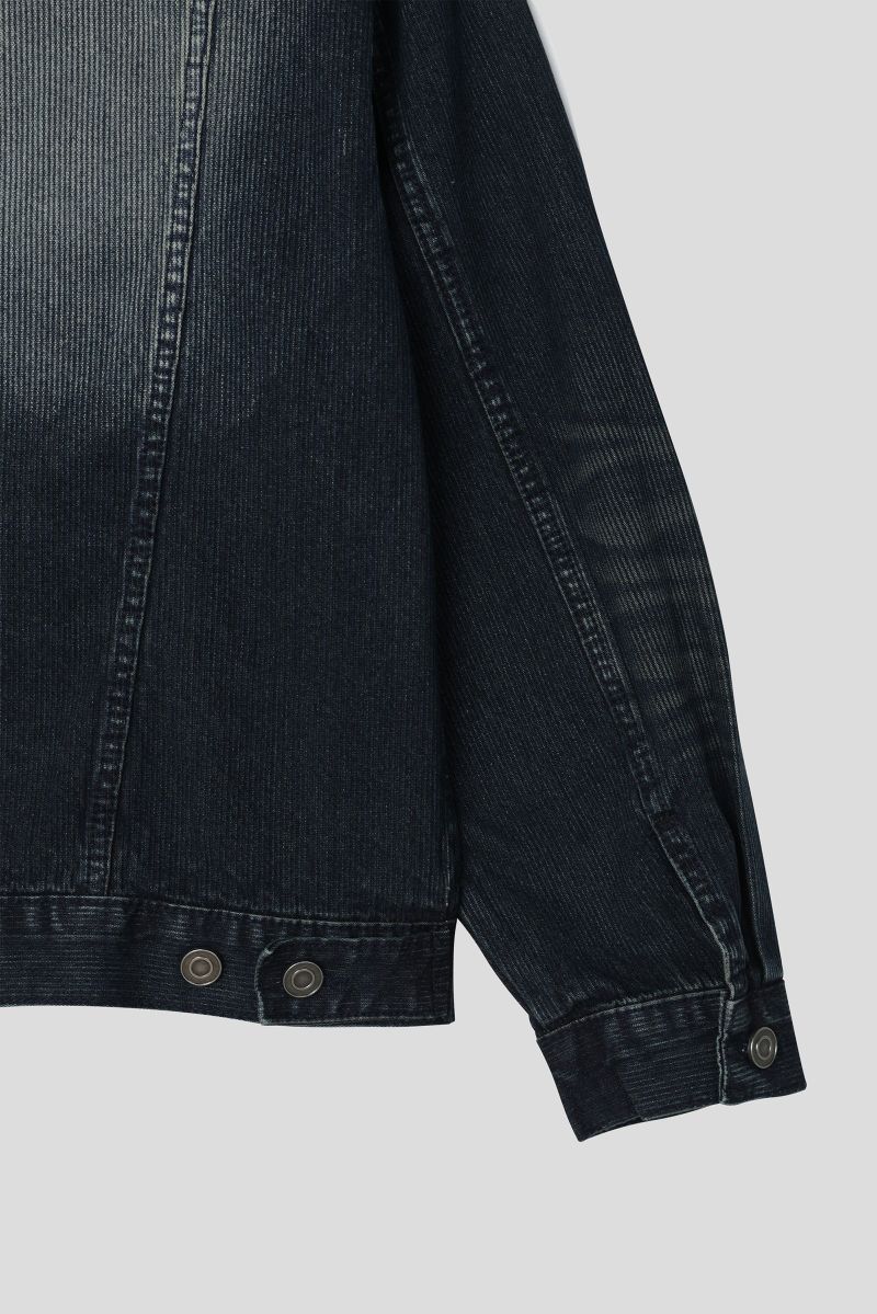 Melton Striped Denim Jacket