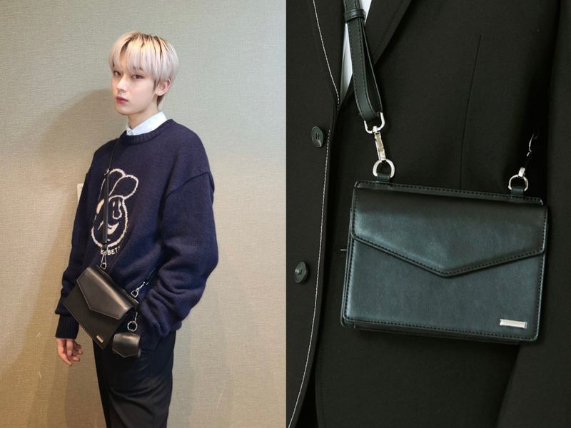 WIDTH SQUARE LEATHER MINIMAL BAG