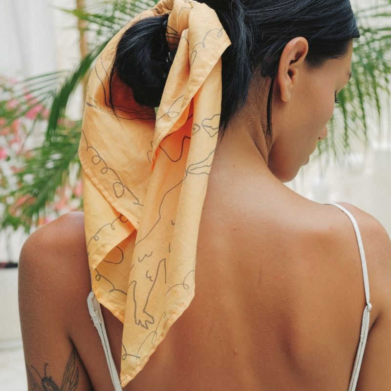 [Organic Scarf] Camino - Camel