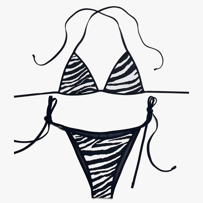 Zoe triangle bikini - wild stripes [classic]
