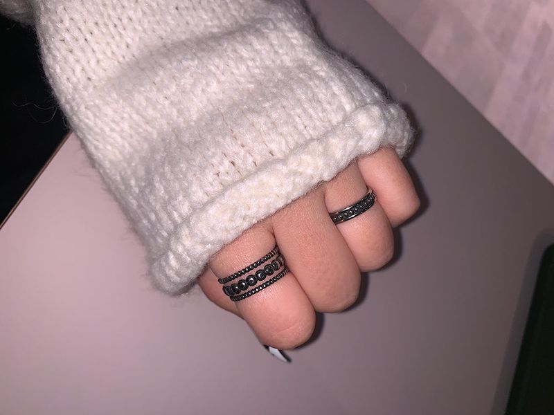 Surge Dot Line Open Ring