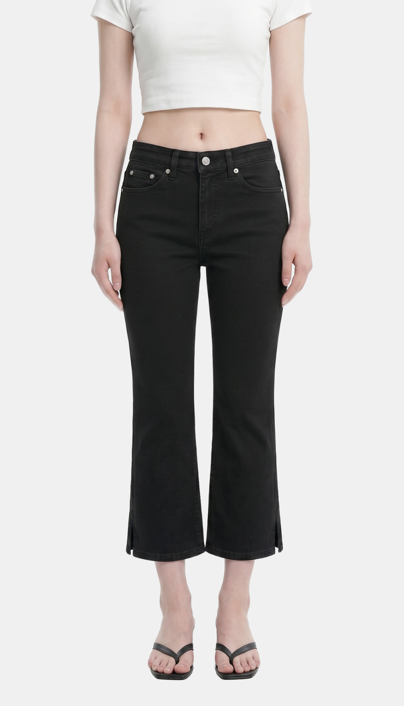 Elvia Slit Capri Pants