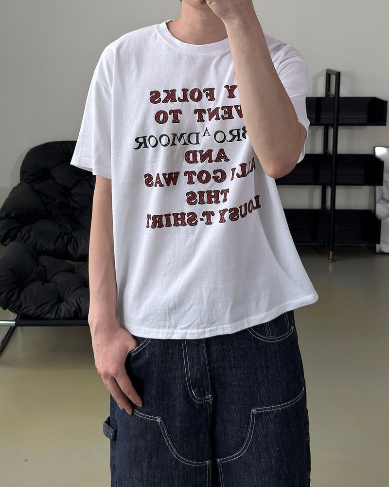Broden Lettering Printed Short Sleeve