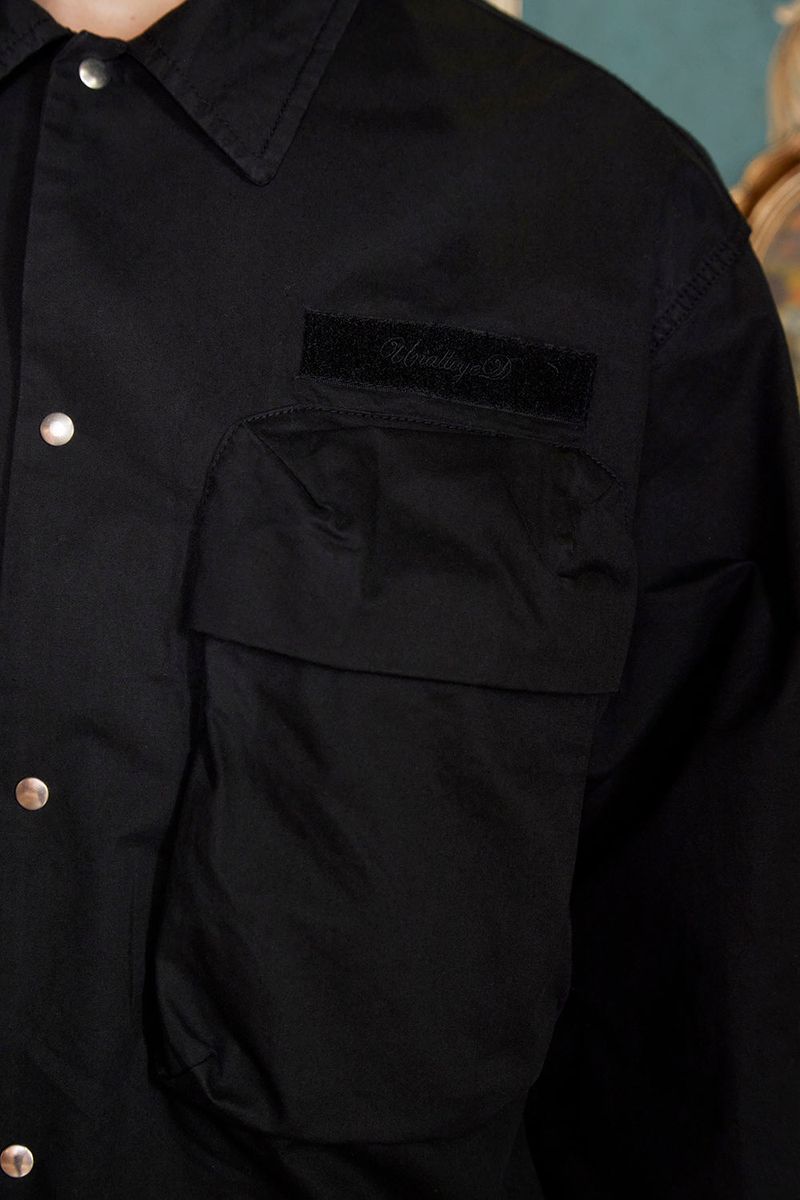 POCKET ARGYLE SHORT JACKET / BLACK