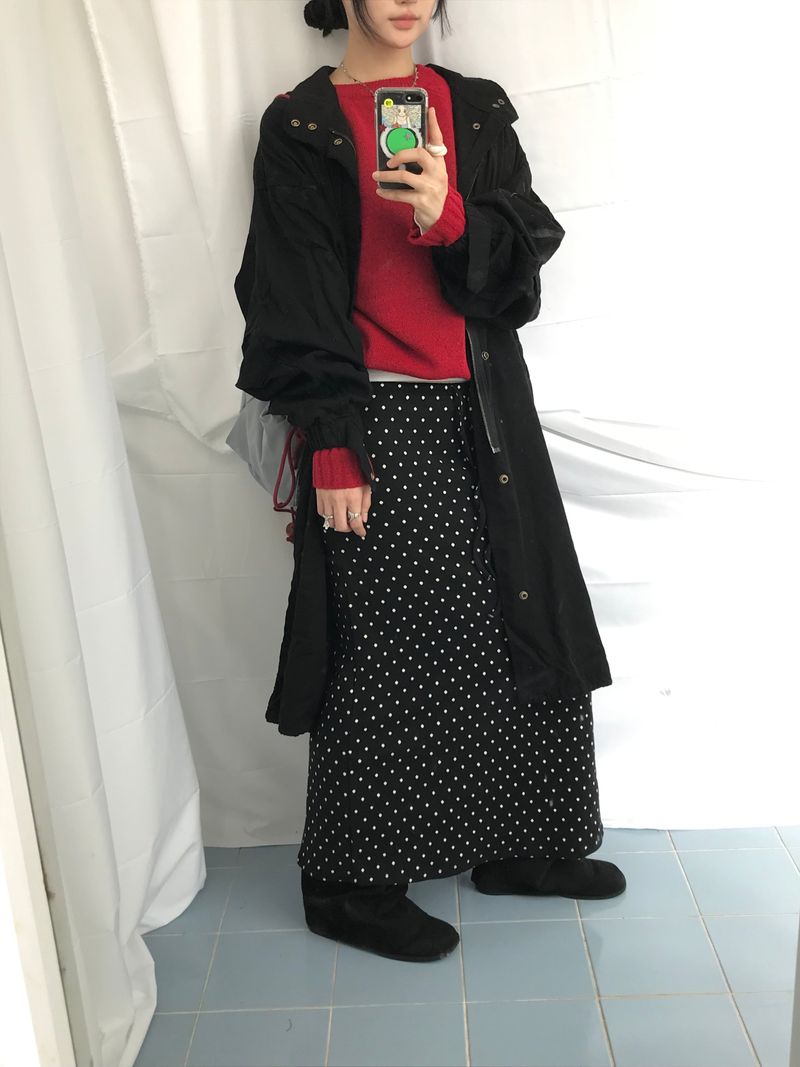 mode dot flow skirt