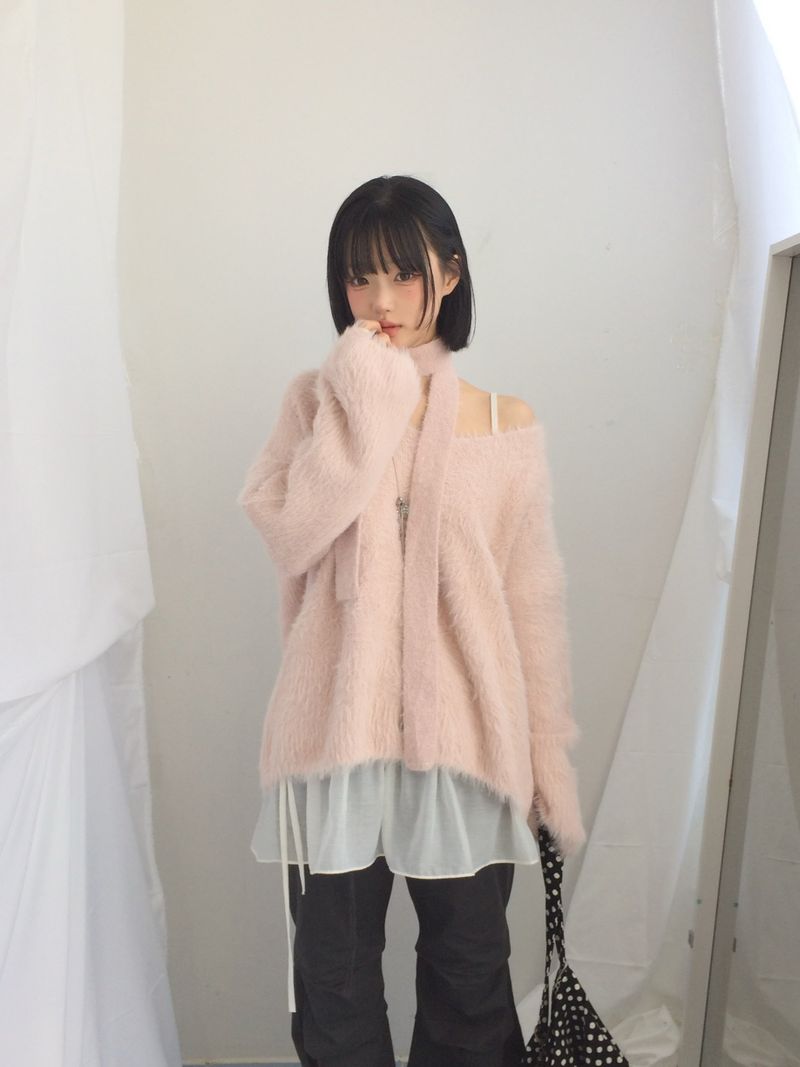 Love N Hairy muffler knitwear