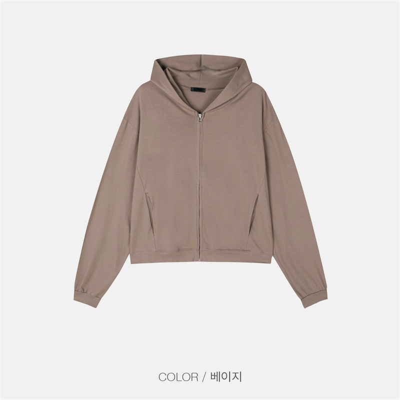 Tiny Cropped Zip-Up (5 Colors)