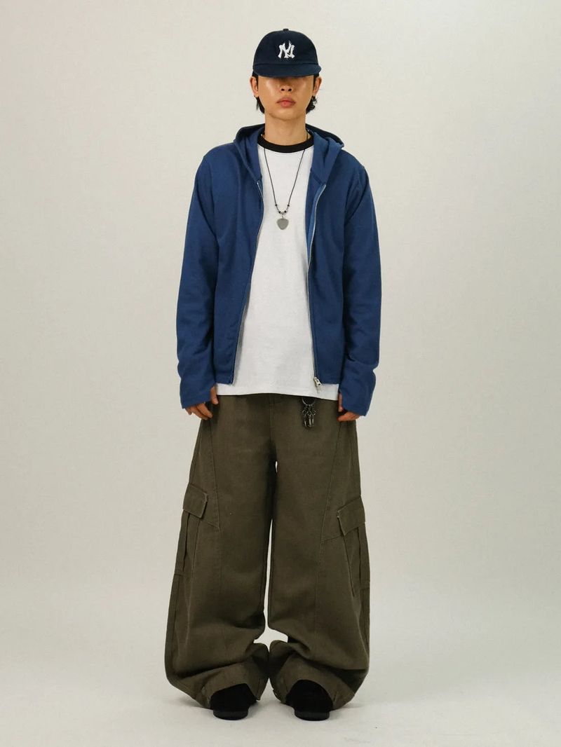 HP Curved Cargo Denim Pants