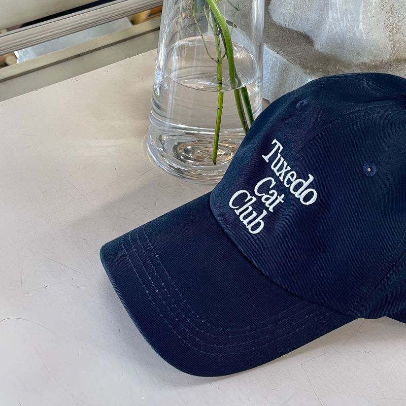 TUXEDO CAT CLUB BALL CAP NAVY