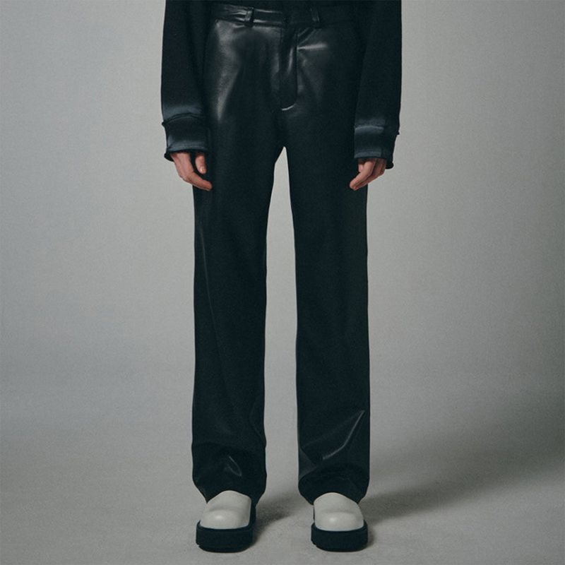 SPERONE(スペロネ)の「FLOW LINE LEATHER PANTS MEN (BLACK)(Pants)」
