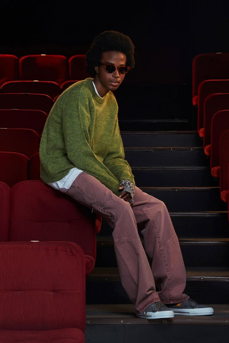 TUCK ALPACA KNIT / GREEN