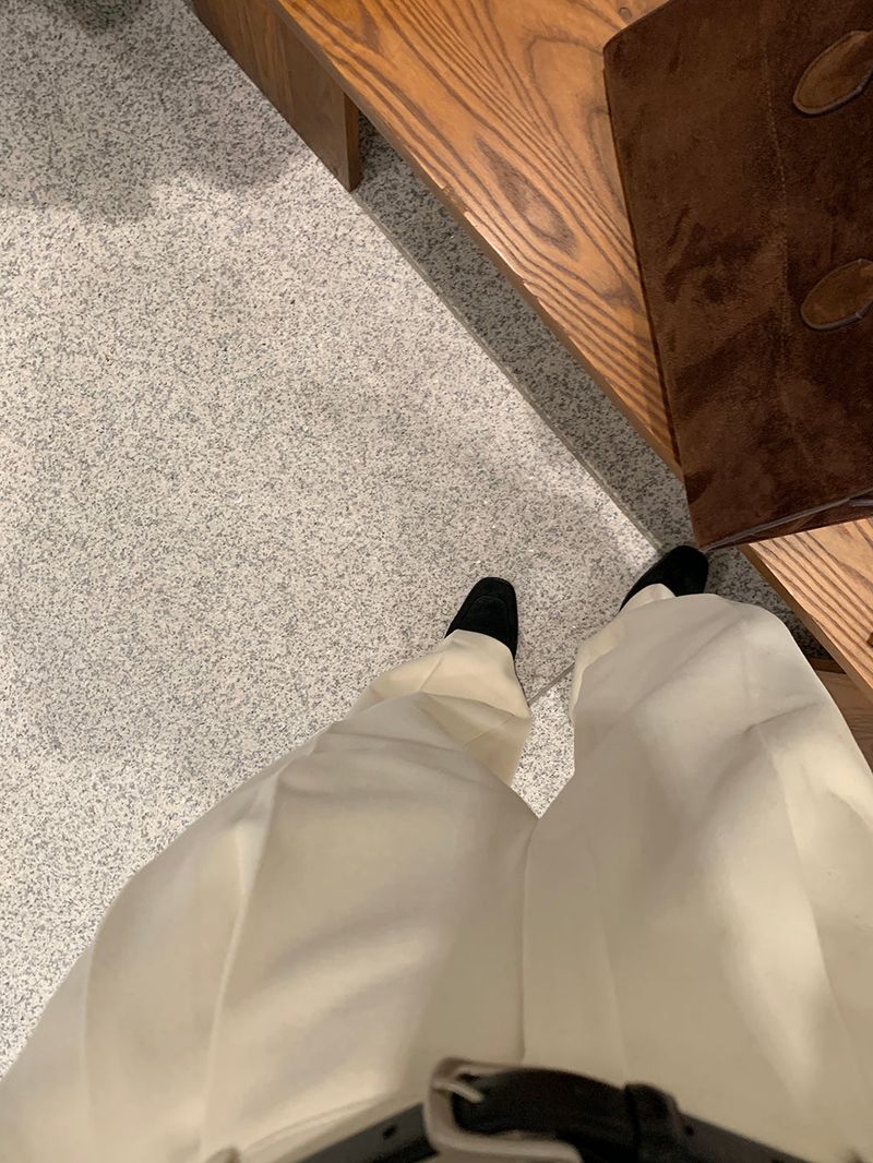 [MADE] [Wool Napping] Winter Warm Pintuck Wide Slacks