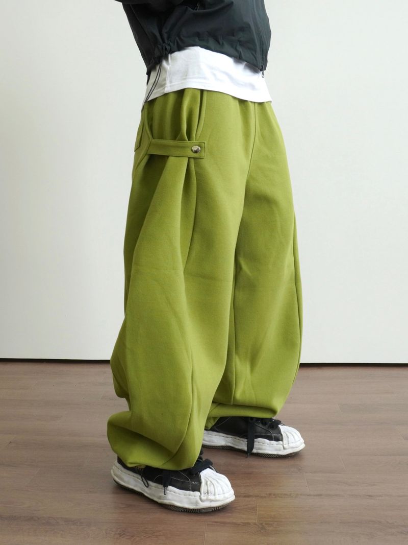 Pinch Side Snap Sweat Pants 6C