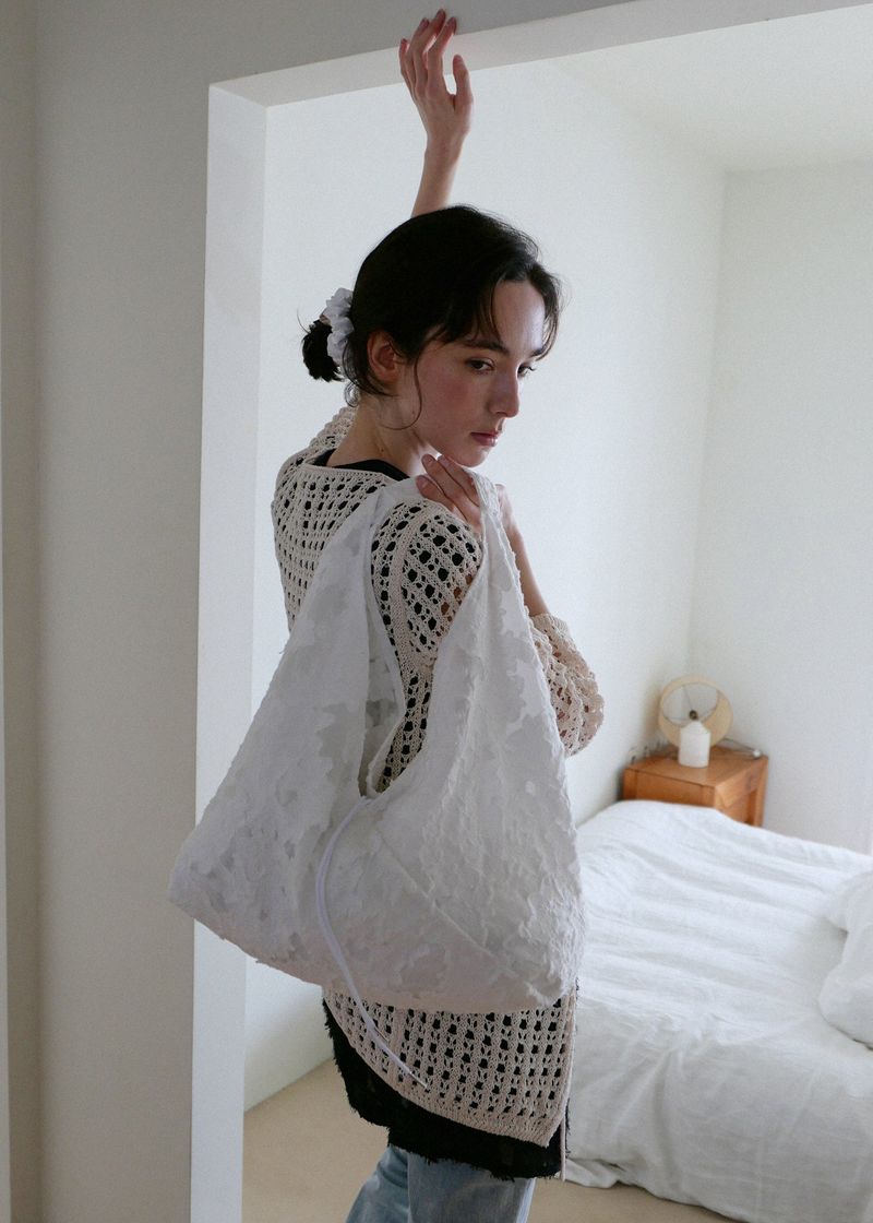 Jeanne Garden Shoulder Bag_White