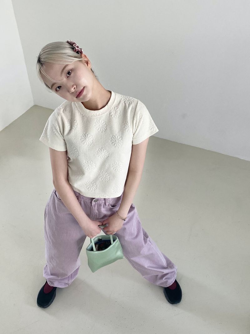 Arco iris（アルコイリス）の「Flower daisy cropped t（Tops）」