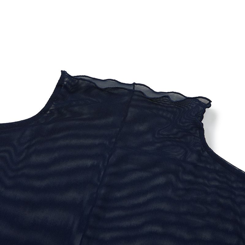 レイヤードシースルートップス / Layered See-through Top [NAVY]