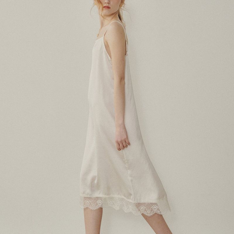 Melrose Satin Lace Dress