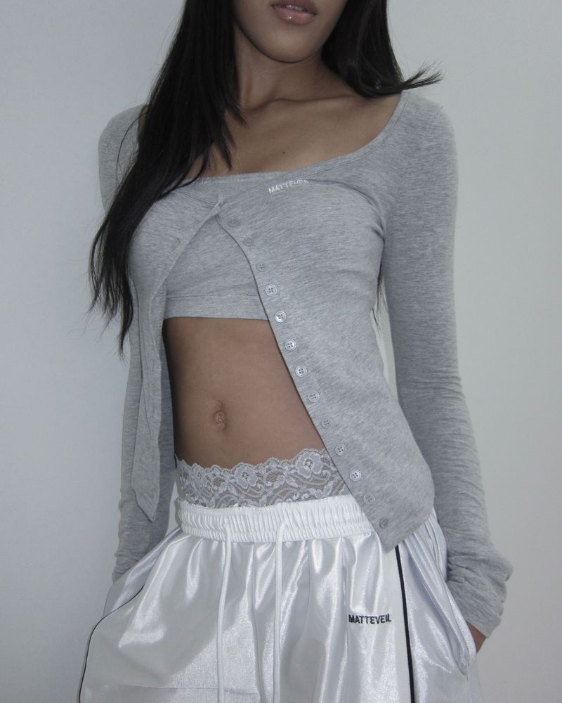 Orbit Track Bermuda in white silver