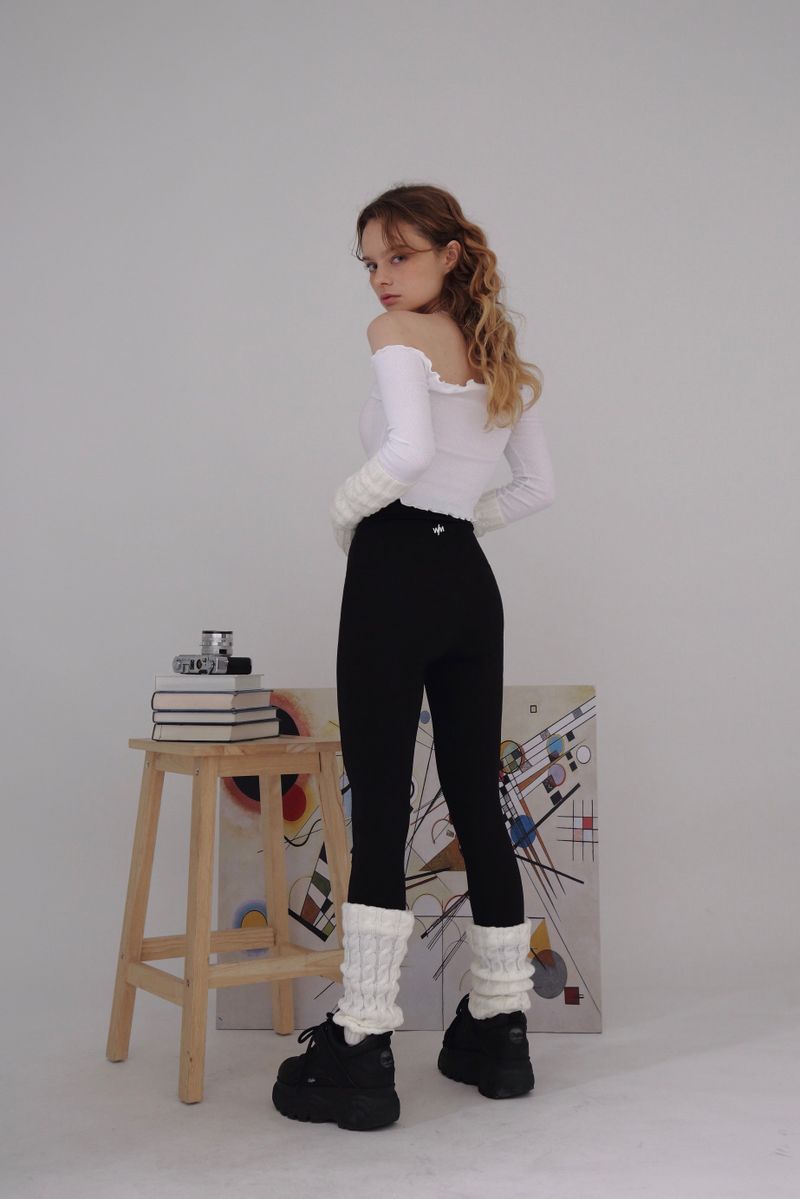 DOUBLELAP LEGGINGS- black