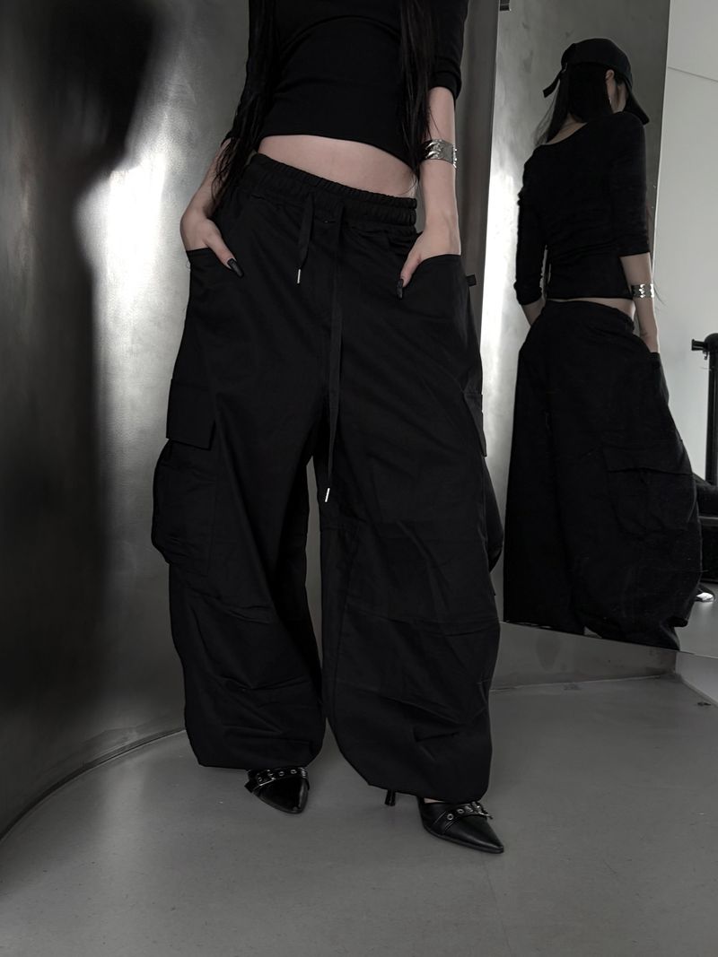 balloon big cargo pants (2color)