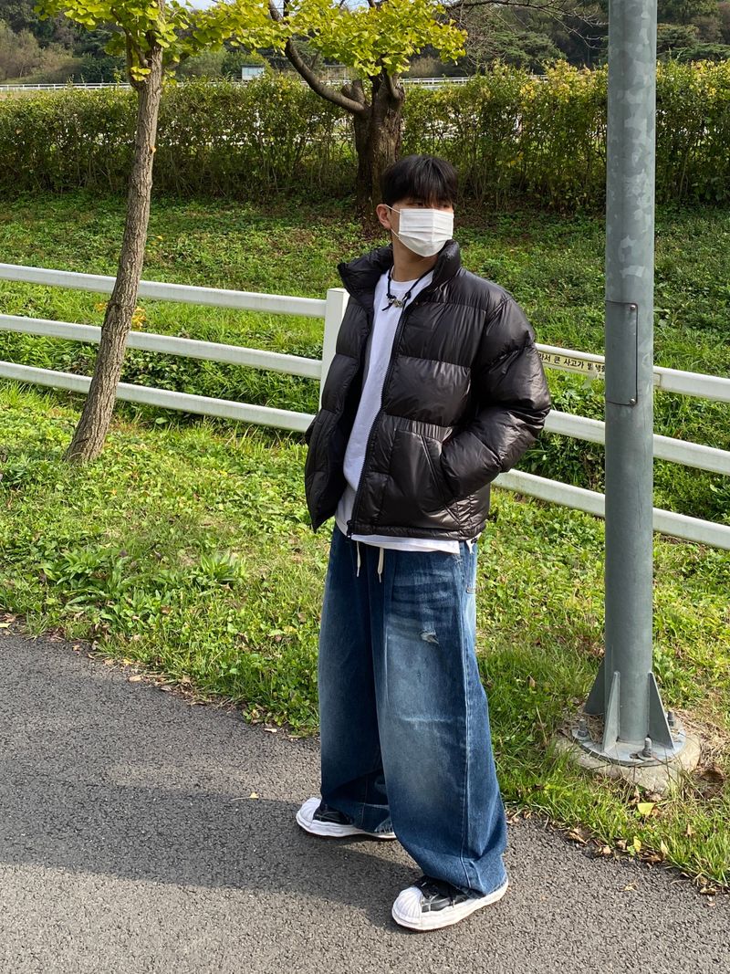 Matt over 2-way short padded jacket (3color)
