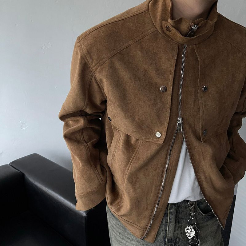 OWN Boyan Suede Neck Collar Jacket (3 colors)