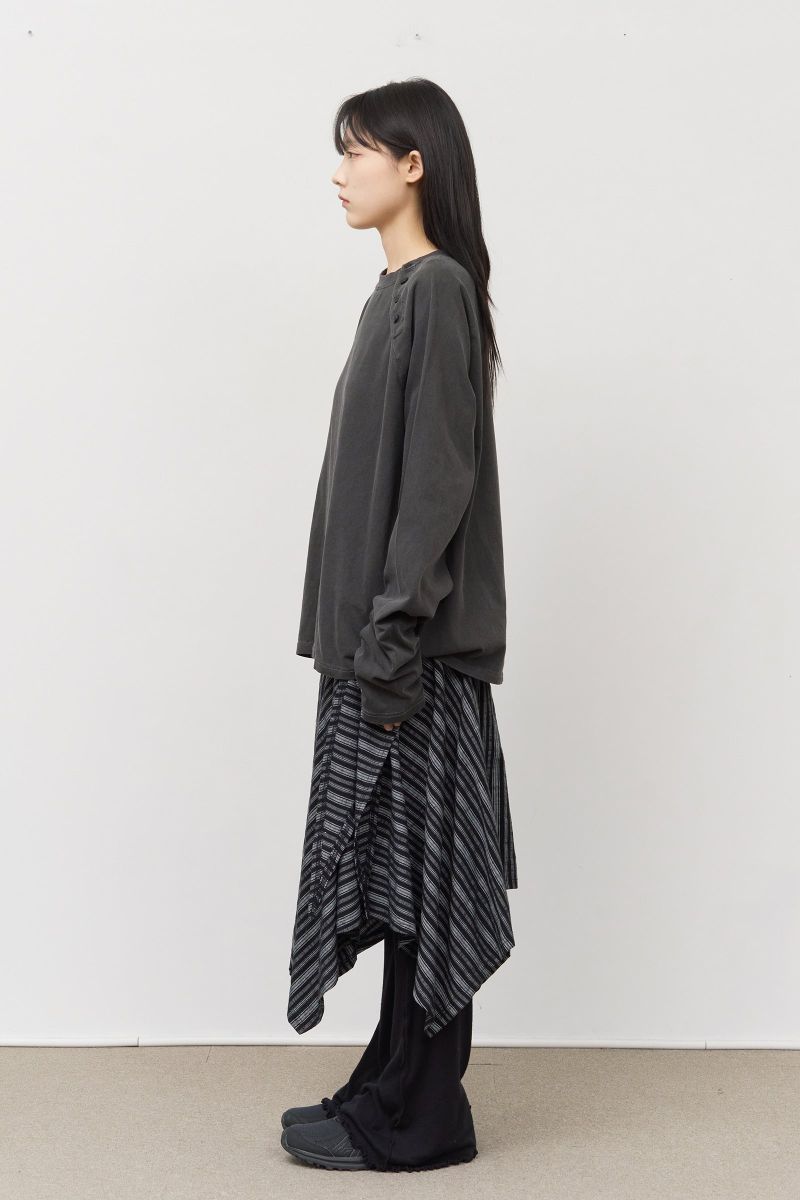 (W) Frin Unbalance Skirt
