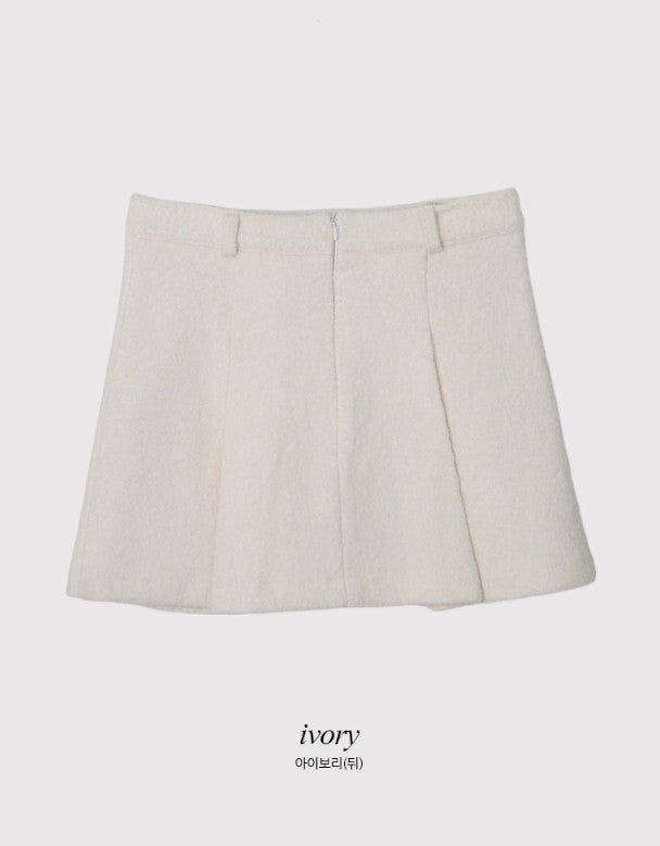 [SHOPPERMADE] Boucle Two Pintuck Mini Skirt (2color)