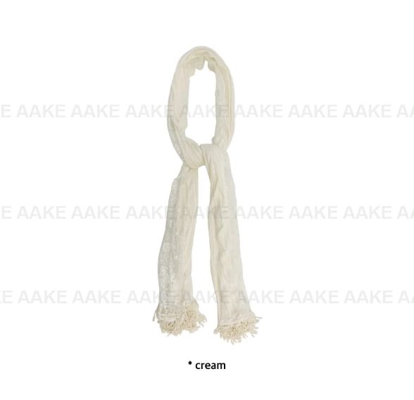 LACE TASSEL FRINGE SCARF