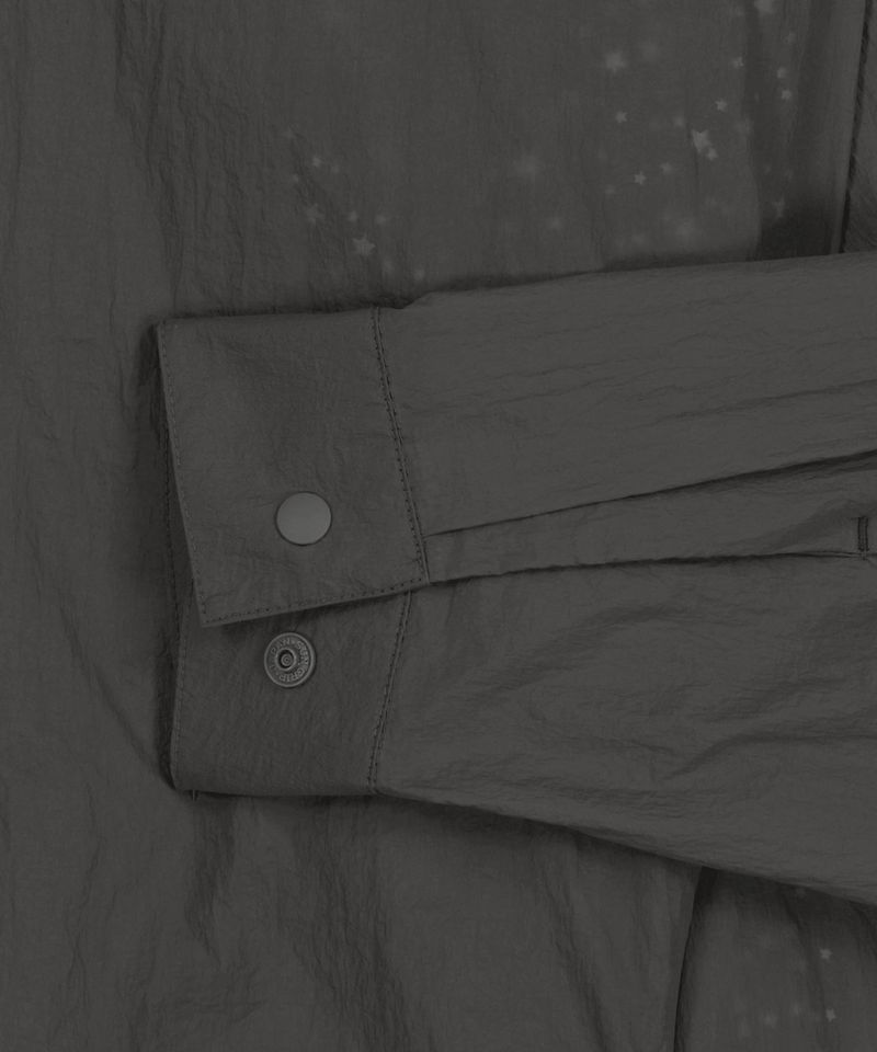 Layered Sheer Blouson / Charcoal