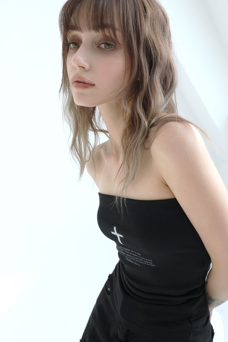  Cross Tube Top (Black)