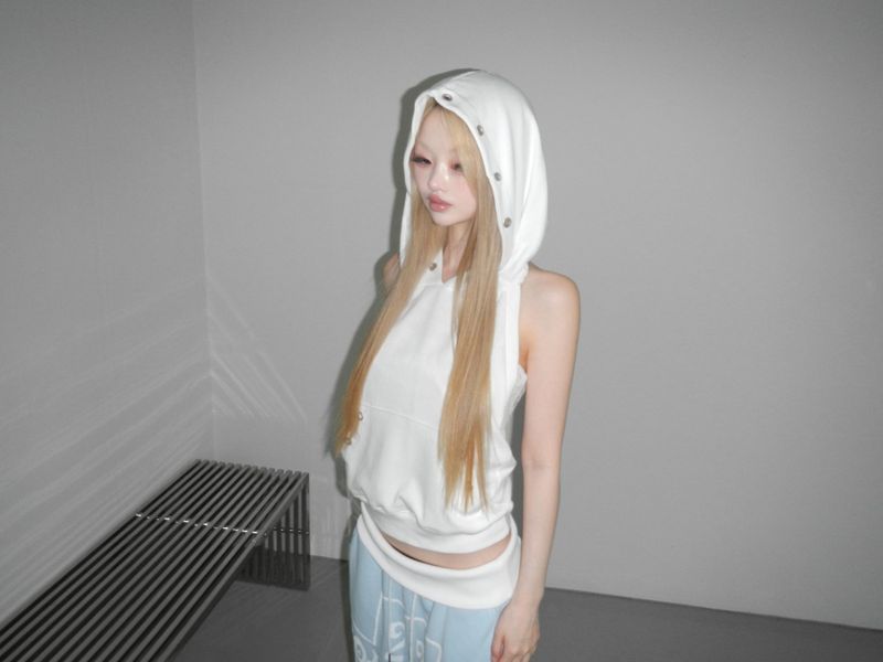 puching backless hoodie(3 color)