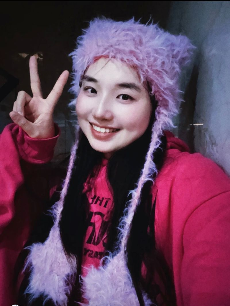 Strawberry Shortcake Colored Mohair Handmade Fluffy Cat Ear Hat