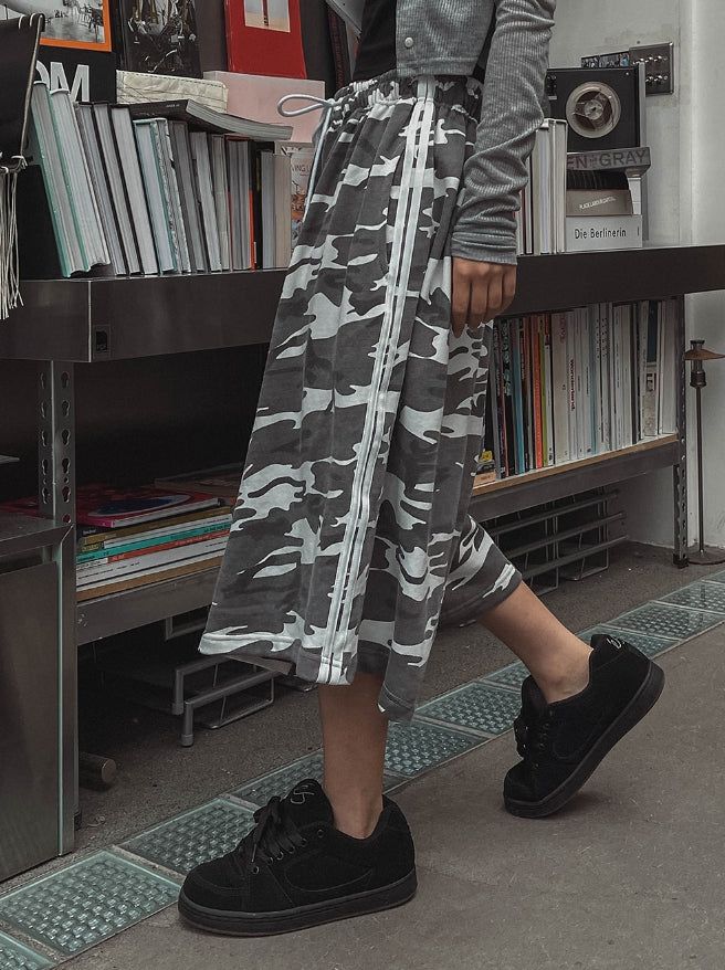 Free Camo Track Bermuda Pants