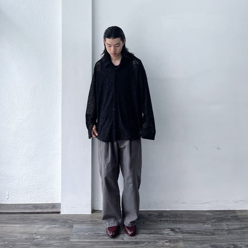 Shadow Textured Sheer Shirt