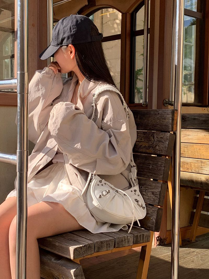[Bellide made] Return Overfit Two-Way Pintuck Field Jacket
