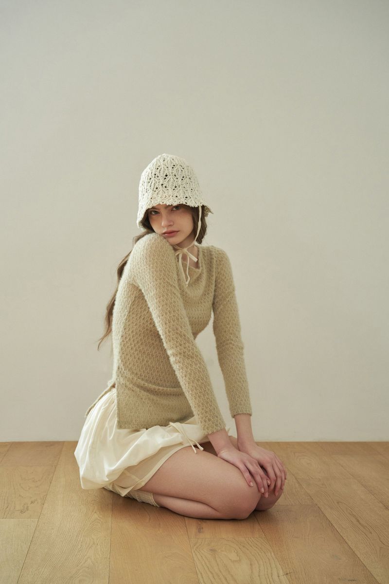 IDA bucket hat_ivory