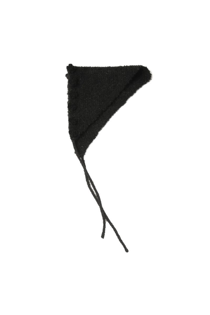 Boucle Flower Bonnet [Black]