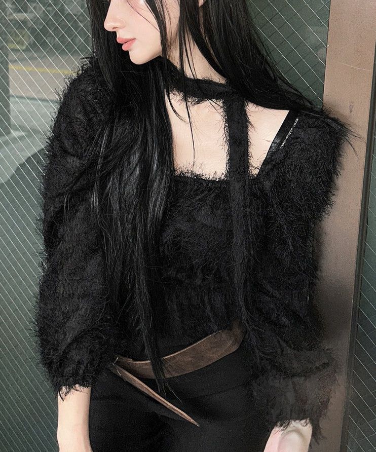 Square neck twilight blouse