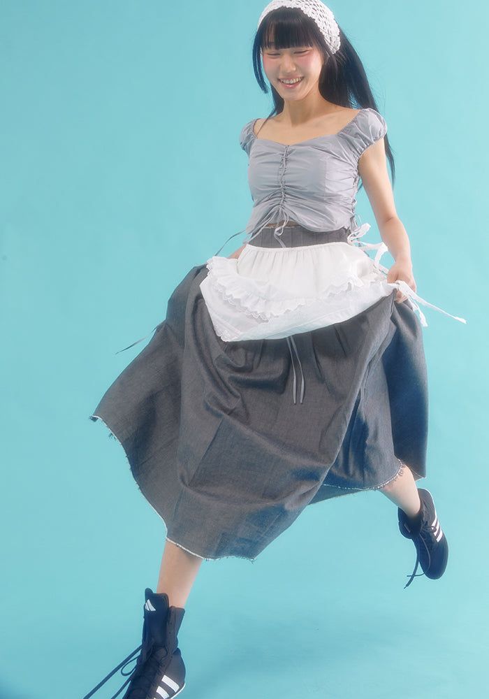  lace wrap skirt_white
