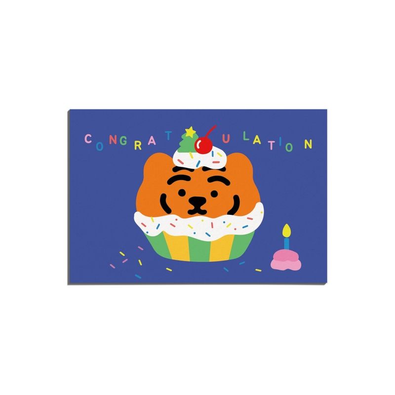 MUZIKTIGER(ムジークタイガー)の「CONGRATULATION CUPCAKE TIGER POST CARD(Smartphone Accessories)」