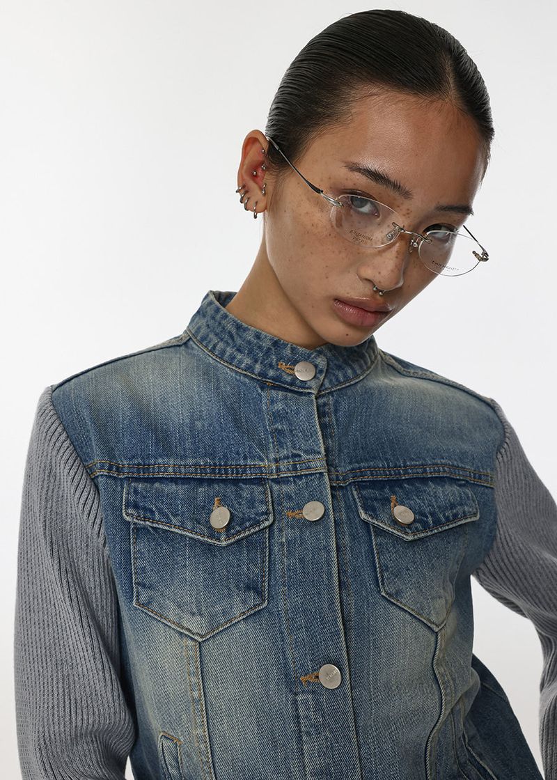 BLACKUP（ブラックアップ）の「[MADE] Tenardyl Knit Denim Jacket（Jackets/Outerwear）」
