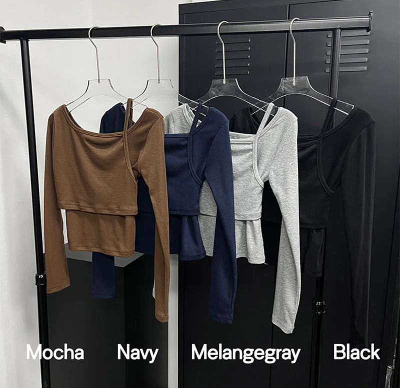 Layered slim long sleeves(4color)